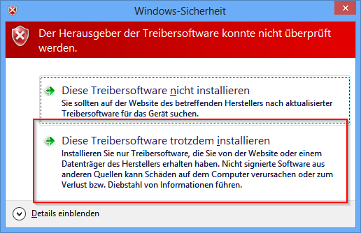 Windows-Sicherheits-Meldung