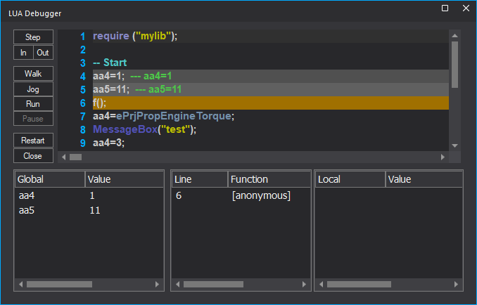 Lua Debugger